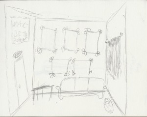Concept sketch for my set design